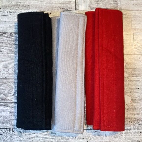 Custom, Medical Alert, Red & Black, Seat Beat Strap Cover, 2Pack, NEW - Picture 6 of 13